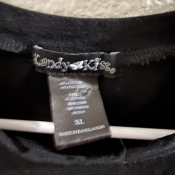 Kandy Kiss FRIENDS Shirt women size XL black - Picture 3 of 3